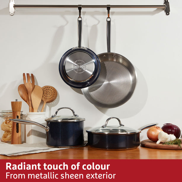 [Prestige] Ih Stainless Steel 18Cm | 2.8L Covered Saucepan - Optisteel