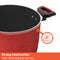 [Meyer] Ih Nonstick 24Cm/5.7L Stockpot With Glass Lid - Forge Red