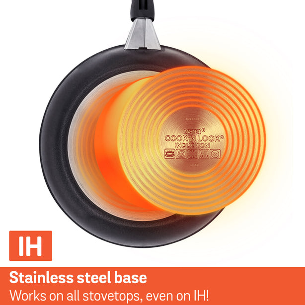[Meyer] Ih Nonstick 16Cm Saucepan With Glass Lid - Cook'N Look