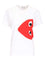Comme Des Garcons Play Red Heart Cotton T-Shirt - Multi