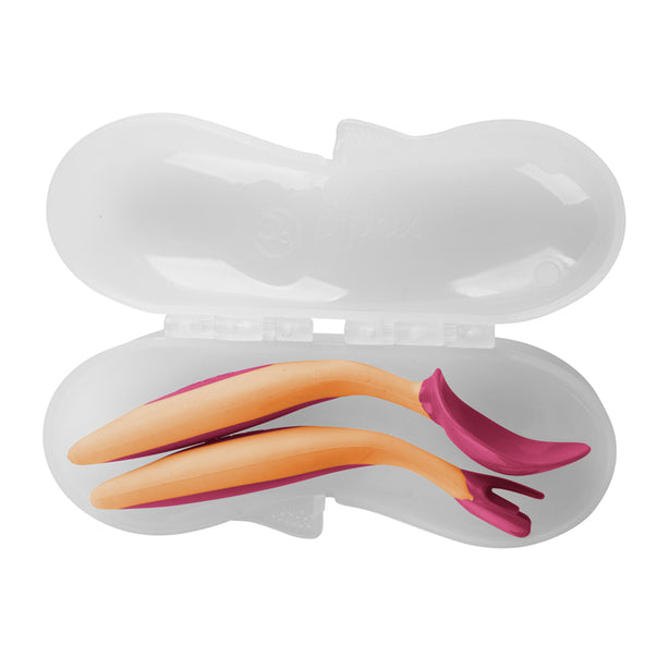 B.box Toddler Cutlery Set (Strawberry Shake)