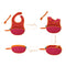 B.box Travel Bib + Silicone Spoon (Hip Hop)