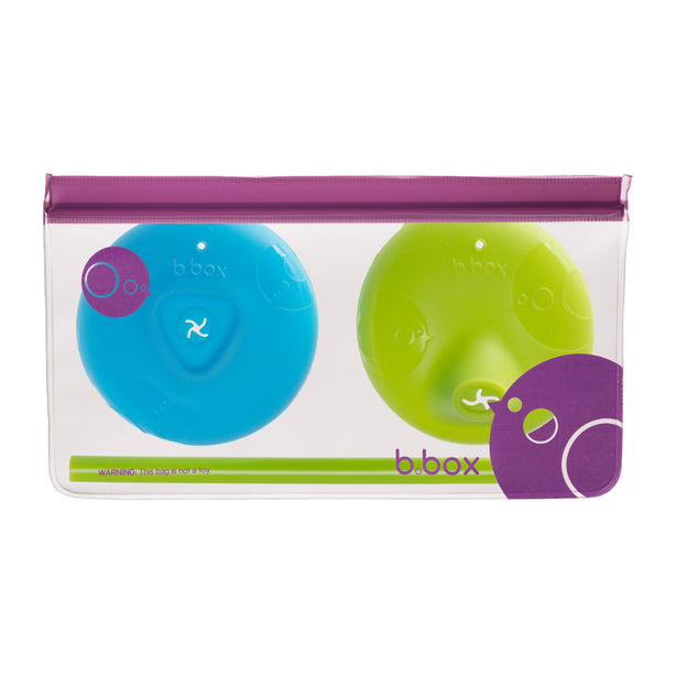 B.box Silicone Lids Travel Pack (Ocean Breeze)