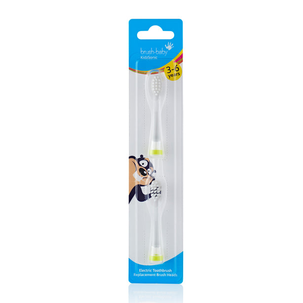 Brush-baby KidzSonic Replacement Brush Heads 3-6yrs (2pcs)