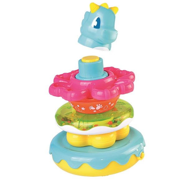 Hap-P-Kid Little Learner Wobbly Dino Stacking Rings