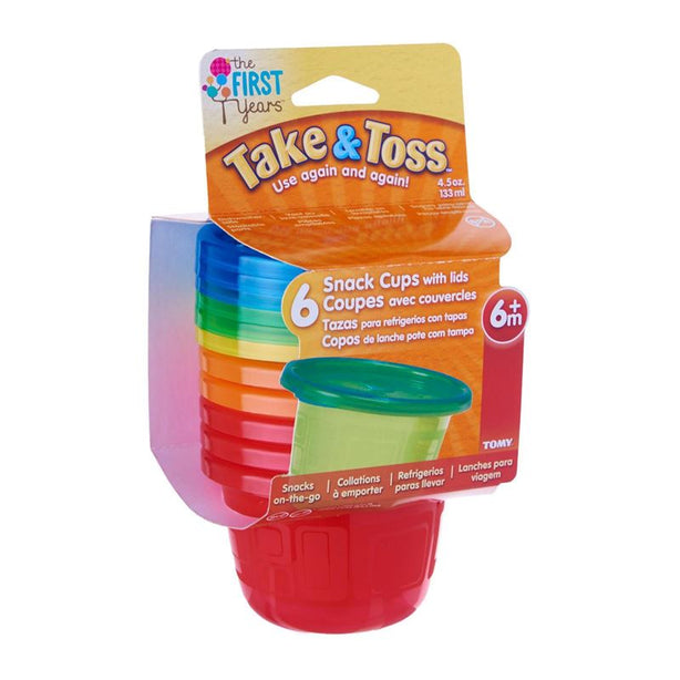 The First Years Take & Toss 4.5oz Snack Cups 6Pk