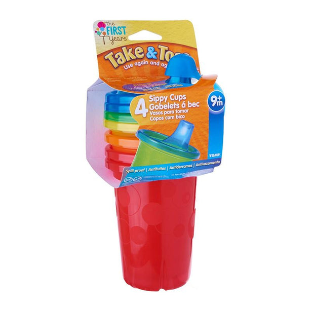 The First Years Take & Toss Spill-Proof Cups 10oz (4pk)