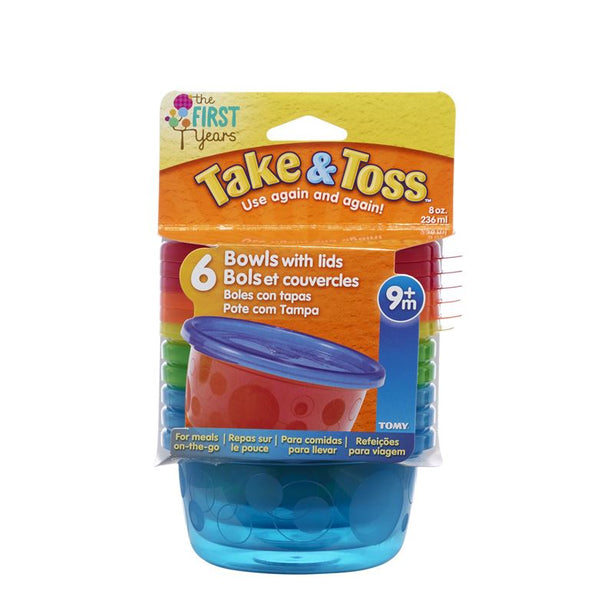 The First Years Take & Toss Bowls w/Lids (6pk)
