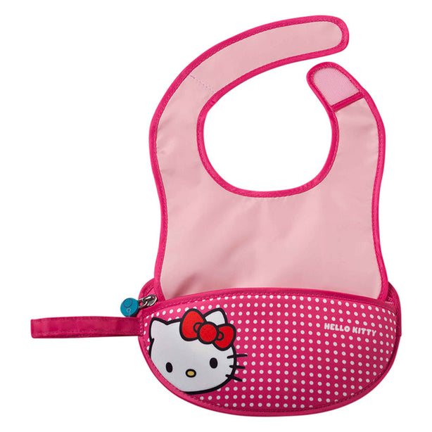 B.box Hello Kitty Travel Bib + Silicone Spoon - Pop Star