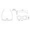 Real Shades Screen Shades (2yrs+) Chill Matte Dusty Rose with Pouch