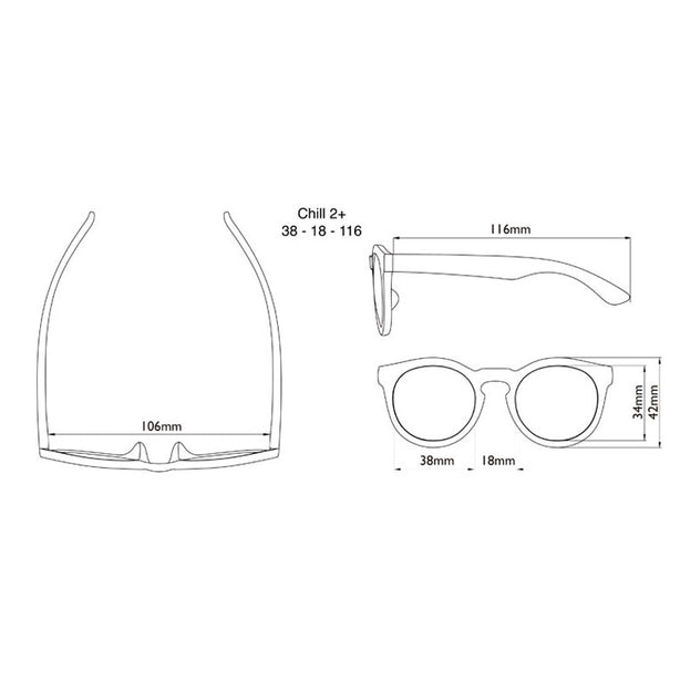 Real Shades Screen Shades (2yrs+) Chill Matte Dusty Rose with Pouch