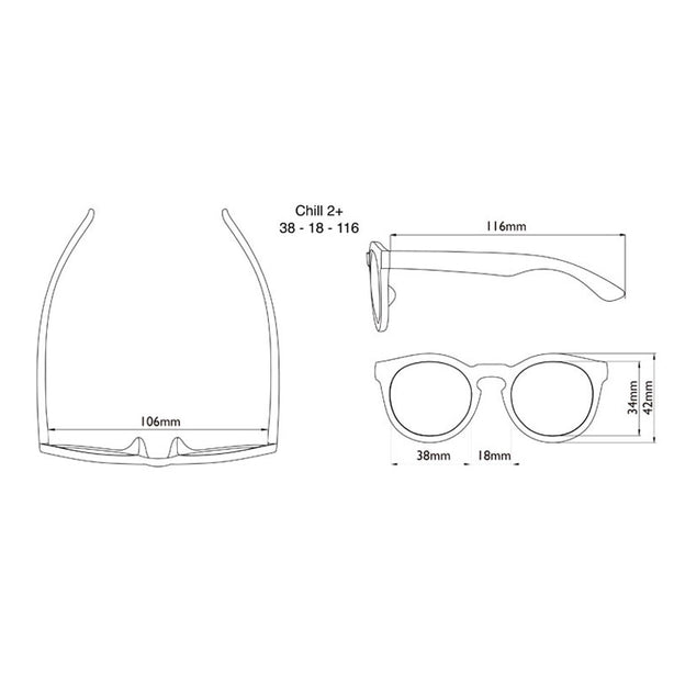 Real Shades Screen Shades (2yrs)+ Chill Matte Steel Blue with Pouch