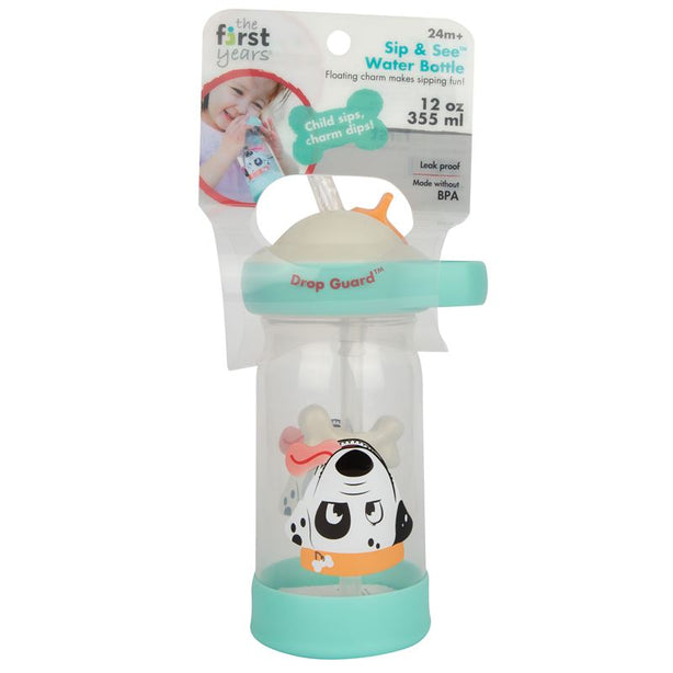 The First Years Sip & See Water Bottle 12oz - Dog