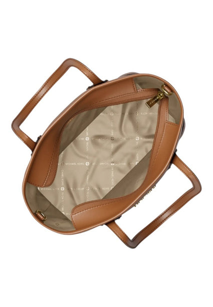 Michael Kors Eva Extra-Small Leather Convertible Tote Bag - Luggage