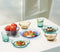 PYREX 8pc Colourful Glass Dinnerware Set