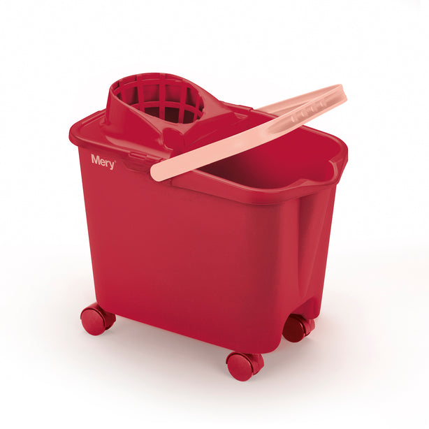 M0325.34 Mery Bucket With Wheels (Red)