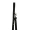 LEASh Pet Leash Biothane - Matte Black Silver Hardware