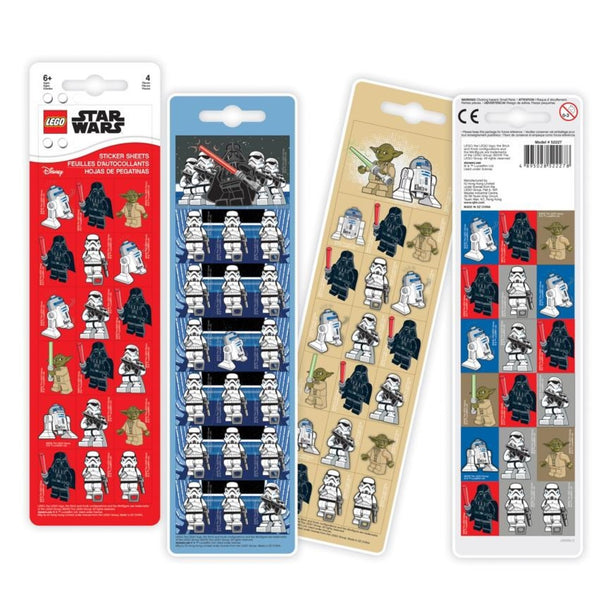 LEGO Star Wars – Sticker Sheet (4 Sheets Per Pack/76 Designs)