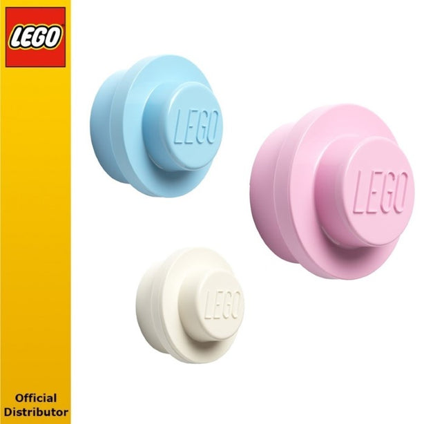 LEGO Wall Hangers (White,Blue,Pink)