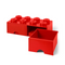 LEGO Storage Brick Drawer 8 Knobs - Red