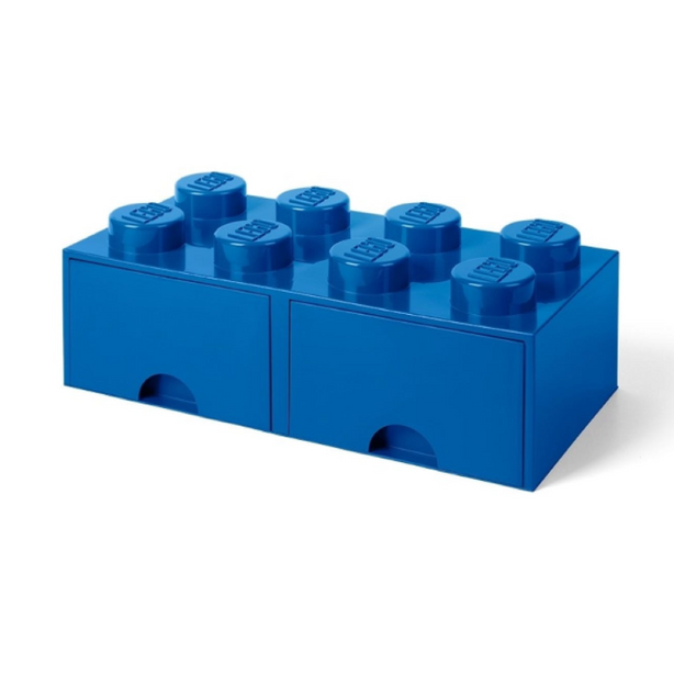 LEGO Storage Brick Drawer 8 Knobs - Blue