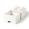 LEGO Storage Brick Drawer 4 Knobs - White