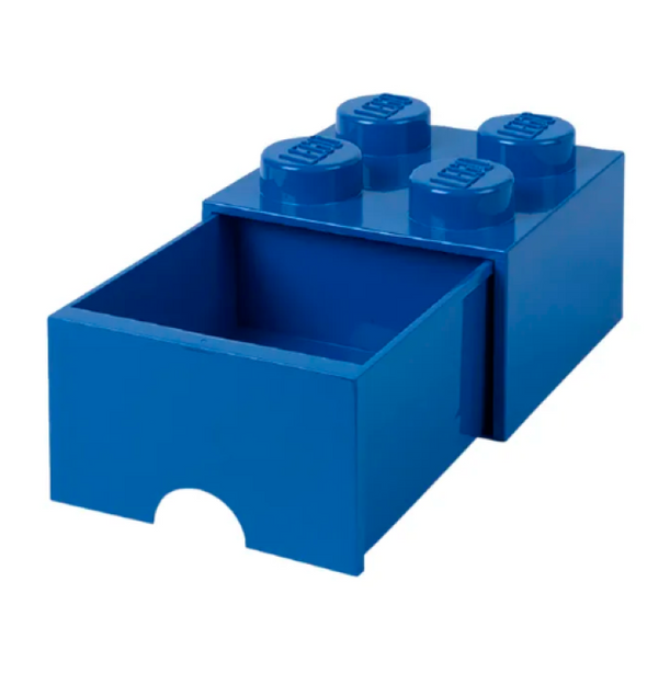 LEGO Storage Brick Drawer 4 Knobs - Blue