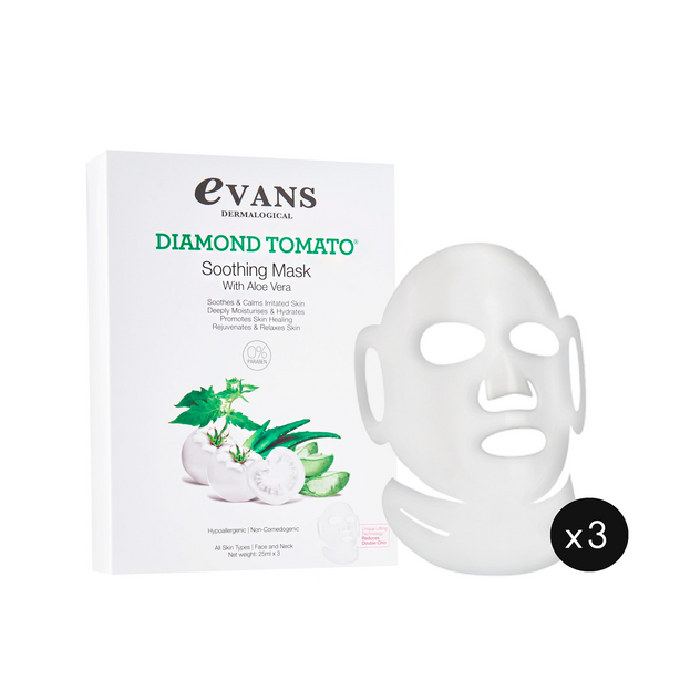 Evans Dermalogical Diamond Tomato Soothing Mask with Aloe Vera