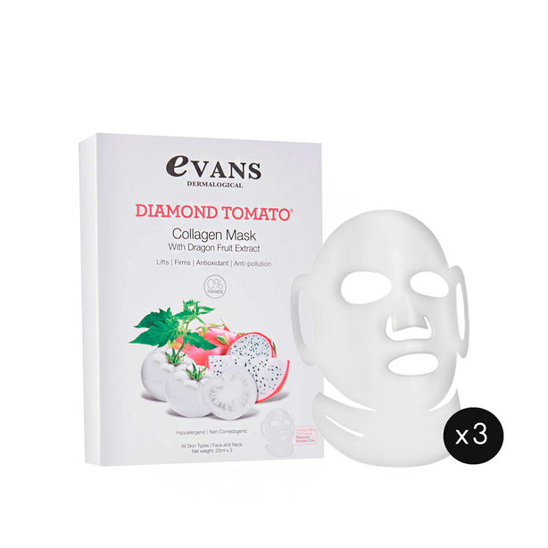 Evans Dermalogical Diamond Tomato Collagen Mask with Dragonfruit