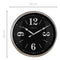 NeXtime Classic Wall Clock 39cm Metal, Silent Movement (Silver/Black)