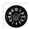 NeXtime Modern Gear Clock Wall Clock 36cm Plastic, Quartz Movement (Black)