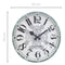 NeXtime Henry Moving Gear Wall Clock 50cm Metal/Glass, Silent Movement (Green/White)