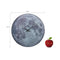 NeXtime Blue Moon Dome Wall Clock 35cm Glass, Silent Movement (Luminous)