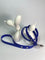 LEASh Pet Leash Biothane - Azure Blue Silver Hardware