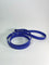 LEASh Pet Leash Biothane - Azure Blue Silver Hardware