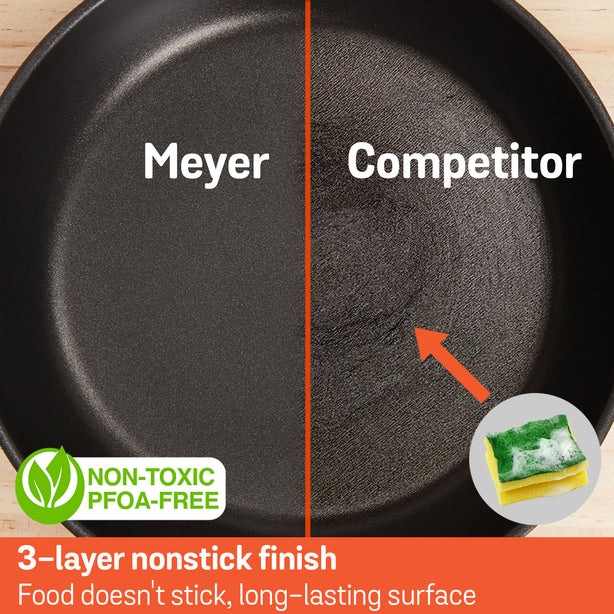 [Meyer] Ih Nonstick 24Cm | 5.7L Stockpot With Glass Lid - Cook'N Look