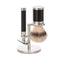 MUHLE Rocca, Stainless Steel Black, Shaving Set - Safety Razor, Silvertip Fibre® Shaving Brush