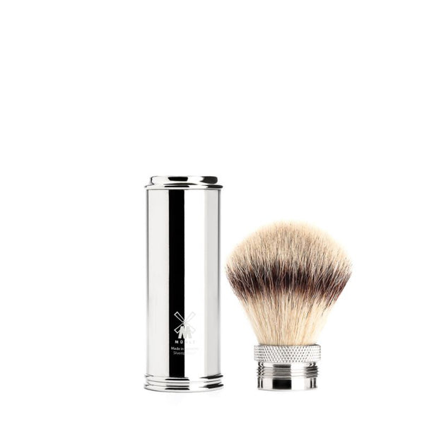 MUHLE Travel, Chrome-plated Metal, Silvertip Fibre® Shaving Brush