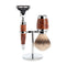 MUHLE Stylo, Thuja Wood, Shaving Set with Gillette® Mach3® Razor, Silvertip Badger Shaving Brush