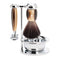 MUHLE Vivo, Resin Horn Brown, Shaving Set with bowl, Safety Razor & Black Fibre Brush