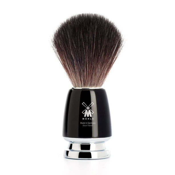 MUHLE Rytmo, High-Grade Resin Black, Black Fibre Shaving Brush