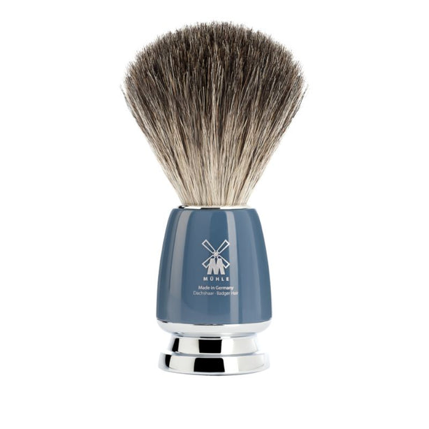 MUHLE Rytmo, High-Grade Resin Petrol, Pure Badger Shaving Brush