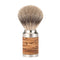 MUHLE Rocca, Stainless Steel Birch Bark, Silvertip Badger Shaving Brush