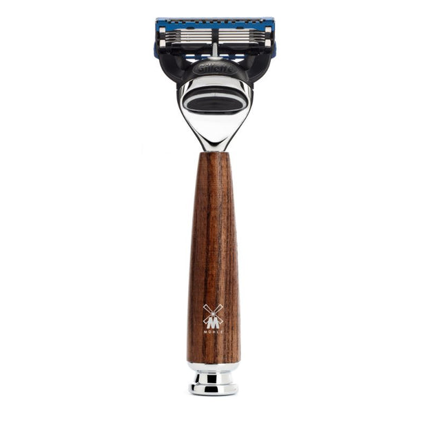 MUHLE Rytmo, Steamed Ash, Gillette® Fusion™ 5 Razor