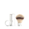 MUHLE Travel, Anodised Aluminum Silver, Silvertip Fibre® Shaving Brush