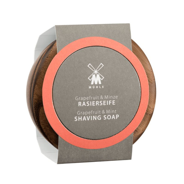 MUHLE Grapefruit & Mint Shaving Soap in Wooden Bowl