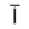MUHLE Traditional, Chrome-plated Metal Black, Open Tooth Comb Safety Razor