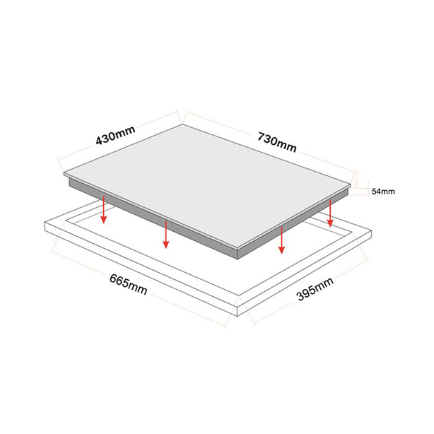 Tecno-TIH2882 2-Zone Induction Hob
