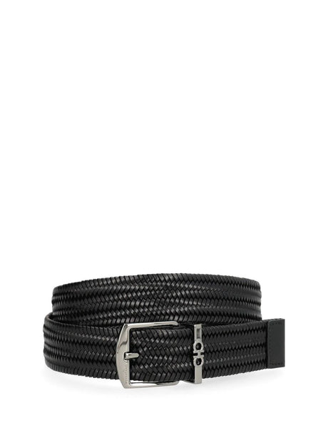 Ferragamo Braided Belt - Black