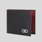 FERRAGAMO Gancini Men's Leather Bifold Wallet Black/Red RS-685978